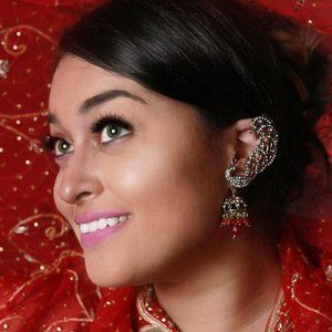 Peacock Indian Victorian Earrings Jhumka Red